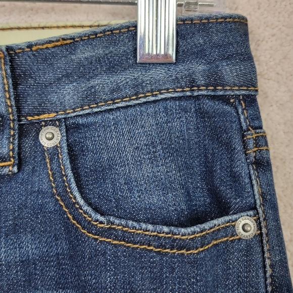 Lands' End Canvas Low Rise Dark Wash Bootcut Denim Blue Jeans Sz 26 NEW - Picture 4 of 12